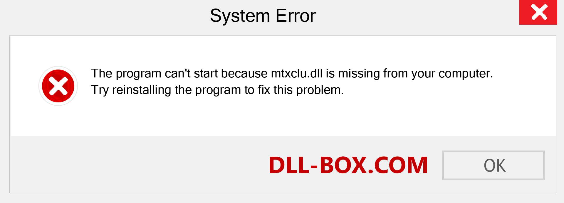  mtxclu.dll file is missing?. Download for Windows 7, 8, 10 - Fix  mtxclu dll Missing Error on Windows, photos, images